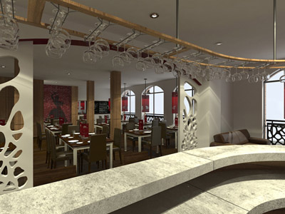 Vine Tapas Bar and Restaurant interior